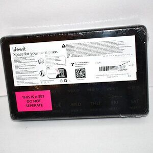 Lifewit Monthly Pill Organizer 28 Day Pill Box 4 Weeks One Month Pill Cases, NWT